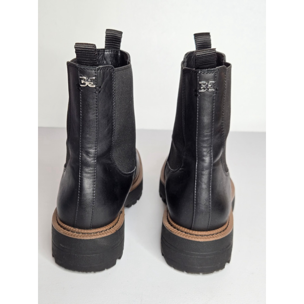 Sam Edelman Laguna Chelsea Black Leather Ankle Boots Sz 9.5 - Picture 6 of 13